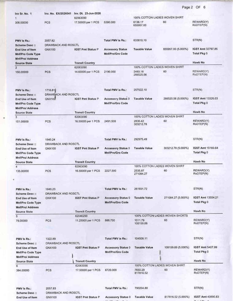 CHA Shipping-Bill Checklist page 2